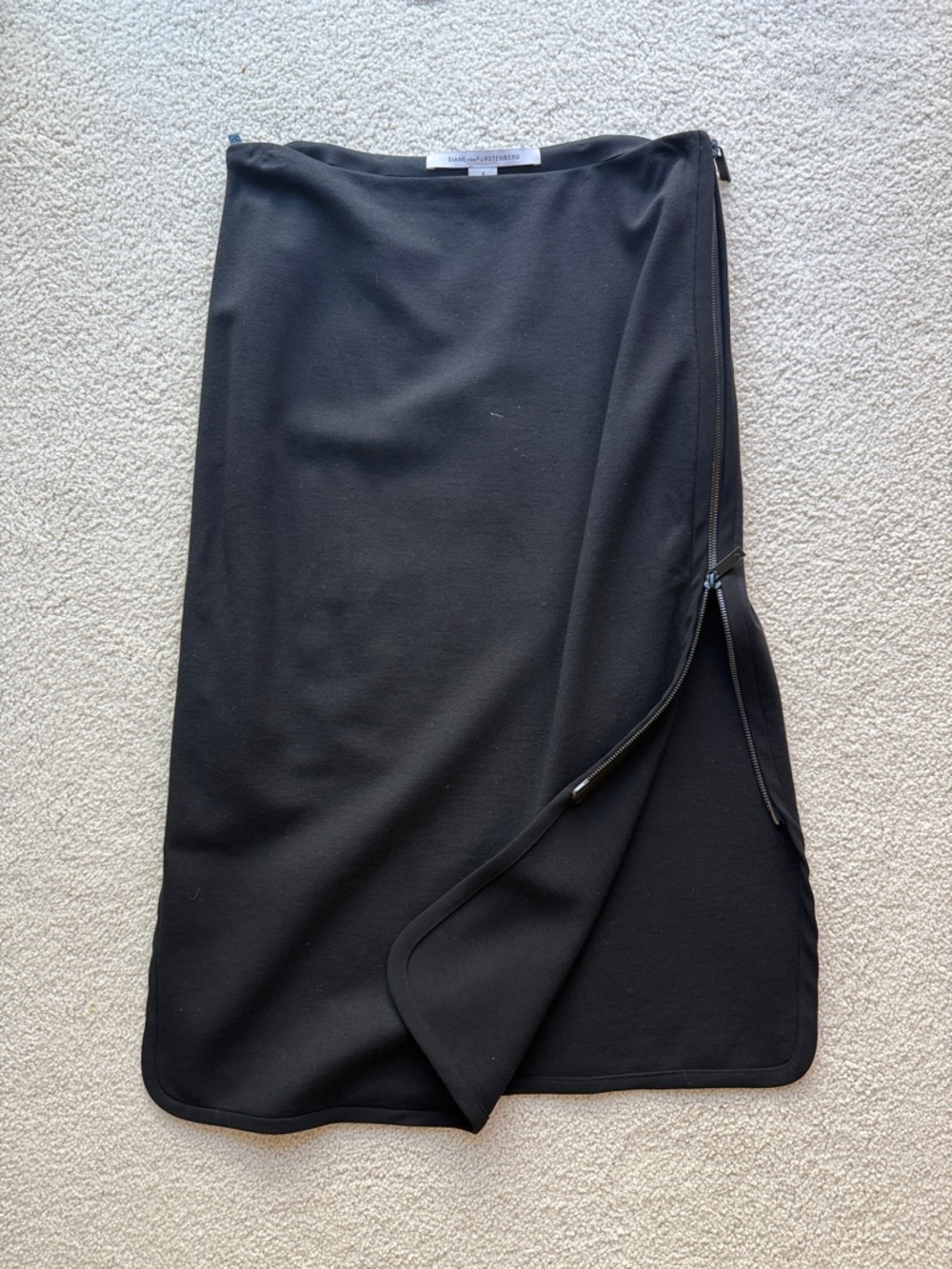 Diane Von Furstenberg Black High waisted stretch pencil skirt